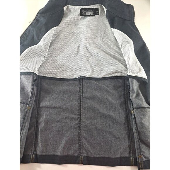 Womens Western Jacket Vest Miss Alliage Collection Lightweight Gold Stitch L - Picture 4 of 6